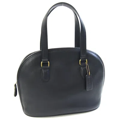 Pre-owned Coach Leather Handbag () In Black