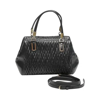 Pre-owned Coach Leather Handbag () In Black