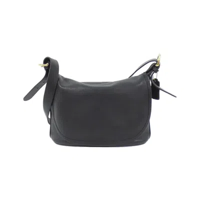 Pre-owned Coach Leather Handbag () In Black