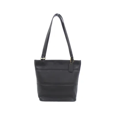 Pre-owned Coach Leather Handbag () In Black