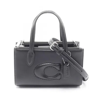 Pre-owned Coach Leather Handbag () In Black