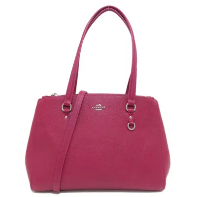 Pre-owned Coach Leather Handbag () In Blue
