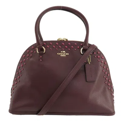 Pre-owned Coach Leather Handbag () In Blue