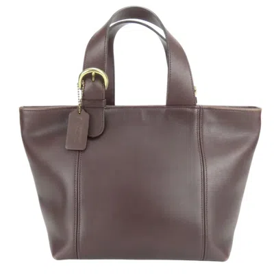 Pre-owned Coach Leather Handbag () In Brown