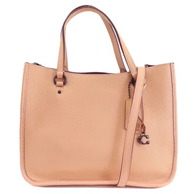 Pre-owned Coach Leather Handbag () In Pink
