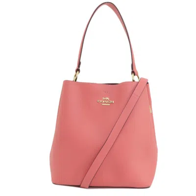 Pre-owned Coach Leather Handbag () In Pink