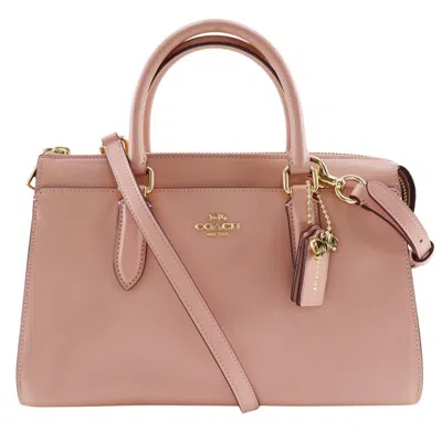 Pre-owned Coach Leather Handbag () In Pink