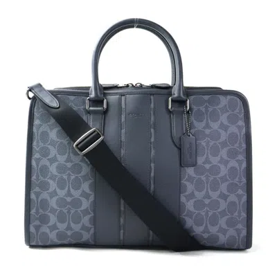 Pre-owned Coach Leather Handbag Shoulder Bag () In Blue