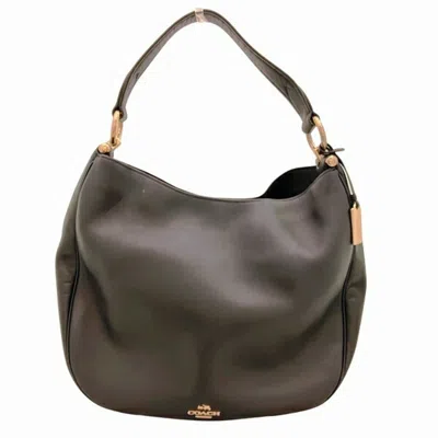 Pre-owned Coach Leather Handbag Shoulder Bag () In Black