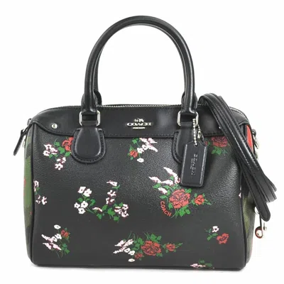 Pre-owned Coach Leather Handbag Shoulder Bag () In Black
