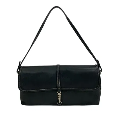 Pre-owned Coach Leather Handbag Shoulder Bag () In Black