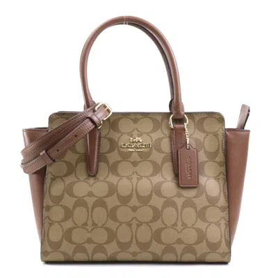 Pre-owned Coach Leather Handbag Shoulder Bag () In Brown
