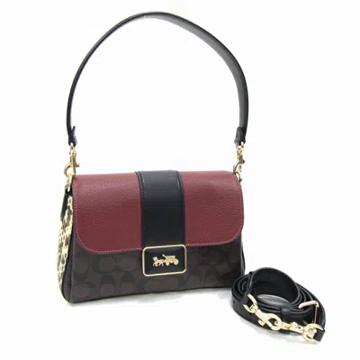Pre-owned Coach Leather Handbag Shoulder Bag () In Multi