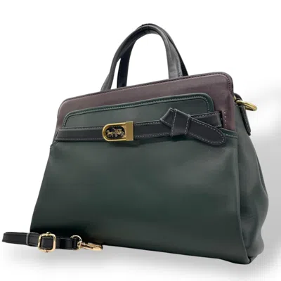 Pre-owned Coach Leather Handbag Shoulder Bag () In Multi