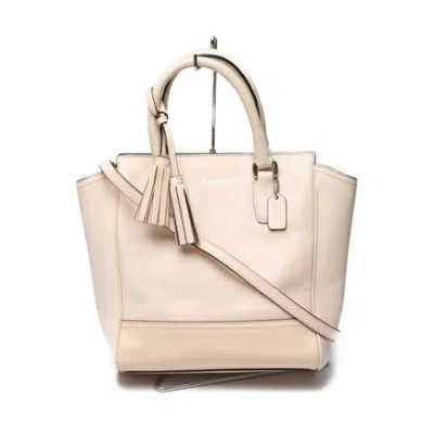 Pre-owned Coach Leather Handbag Shoulder Bag () In Pink