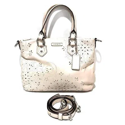 Pre-owned Coach Leather Handbag Shoulder Bag () In Pink
