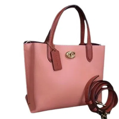 Pre-owned Coach Leather Handbag Shoulder Bag () In Pink