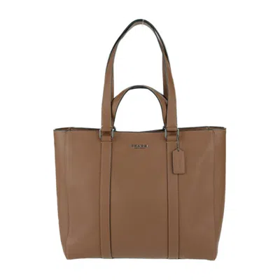 Pre-owned Coach Leather Handbag Shoulder Bag Tote Bag () In Brown