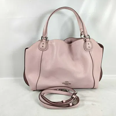 Pre-owned Coach Leather Handbag Shoulder Bag Tote Bag () In Pink