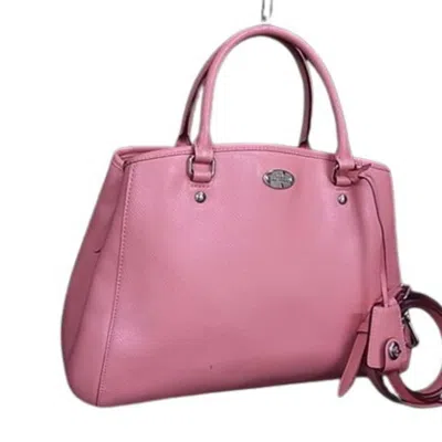 Pre-owned Coach Leather Handbag Shoulder Bag Tote Bag () In Pink
