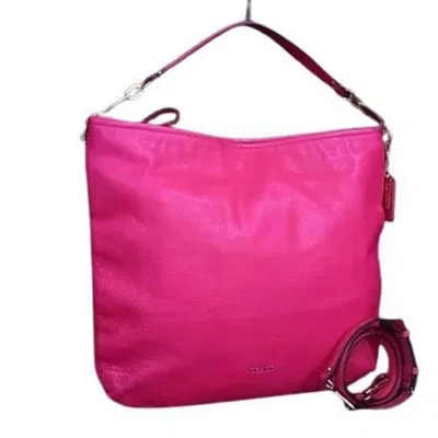 Pre-owned Coach Leather Handbag Shoulder Bag Tote Bag () In Pink