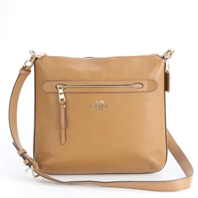 Pre-owned Coach Leather Handbag Shoulder Bag Tote Bag () In Brown