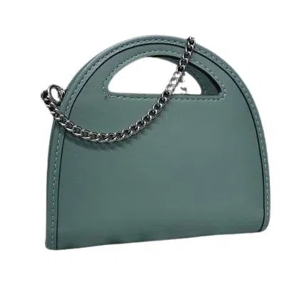 Pre-owned Coach Leather Handbag Tote Bag () In Green