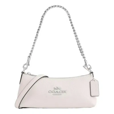 Pre-owned Coach Leather Handbag In White
