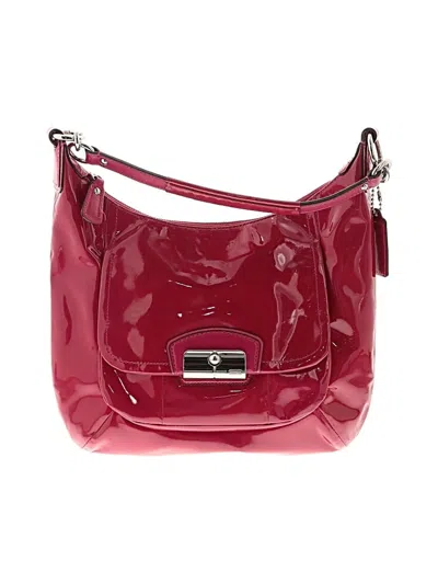 Pre-owned Coach Leather Hobo Bag In Pink