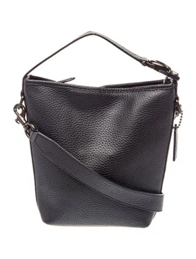 Pre-owned Coach Leather Hobo In Black