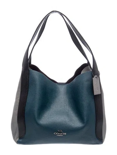 Pre-owned Coach Leather Hobo In Blue
