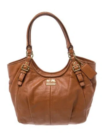 Pre-owned Coach Leather Hobo In Brown