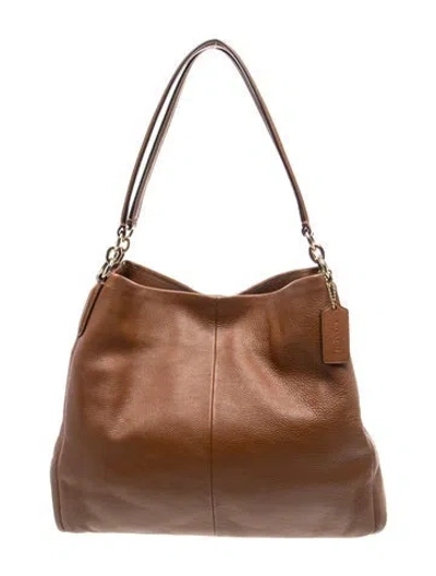 Pre-owned Coach Leather Hobo In Brown