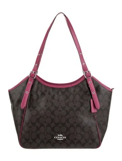 Pre-owned Coach Leather Hobo In Multi