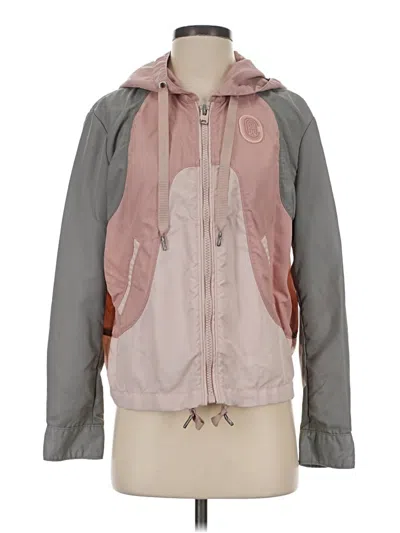 Pre-owned Coach Leather Jacket In Pink