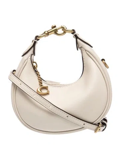 Pre-owned Coach Leather Jonie Mini In Neutral