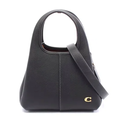 Coach Leather Lana Handbag Black