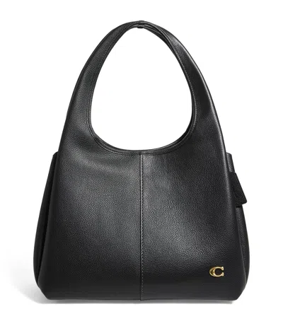Coach Leather Lana Shoulder Bag In Black