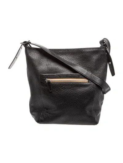 Pre-owned Coach Leather Messenger Bag In Black