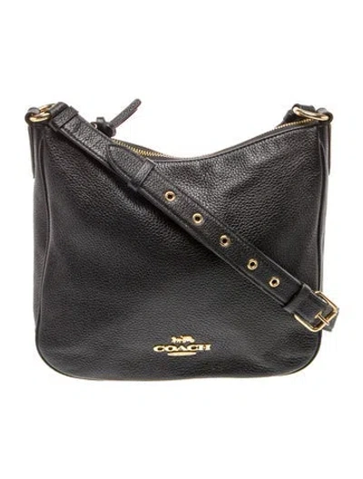 Pre-owned Coach Leather Messenger Bag In Black