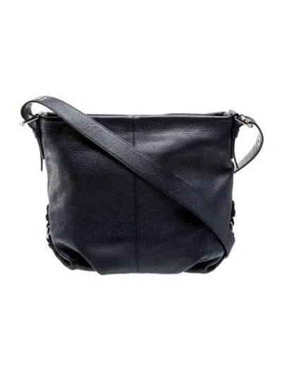 Pre-owned Coach Leather Messenger Bag In Blue