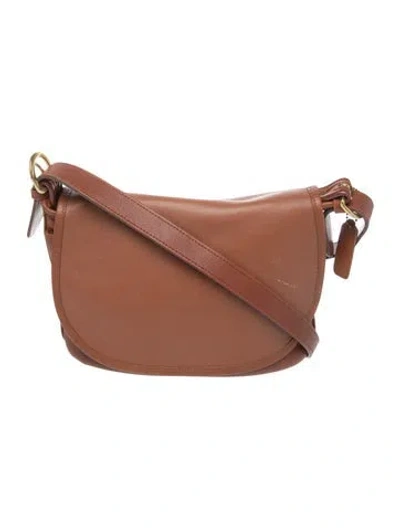 Pre-owned Coach Leather Messenger Bag In Brown