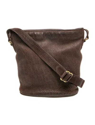 Pre-owned Coach Leather Messenger Bag In Brown