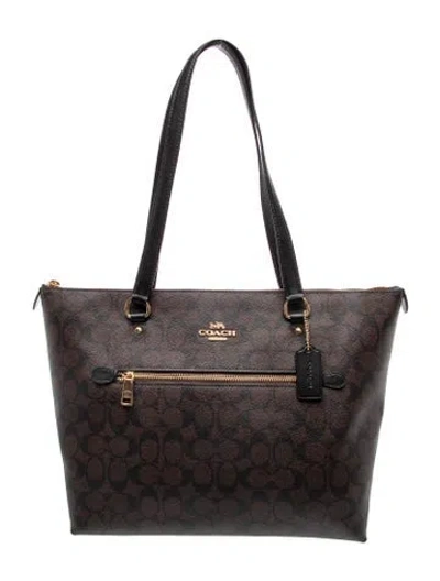 Pre-owned Coach Leather Messenger Bag In Brown