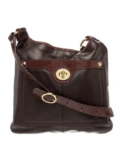 Pre-owned Coach Leather Messenger Bag In Brown