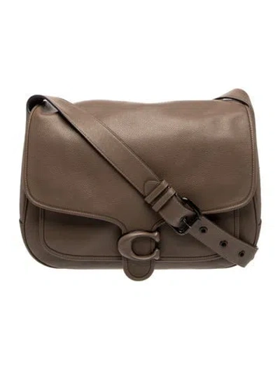 Pre-owned Coach Leather Messenger Bag In Brown
