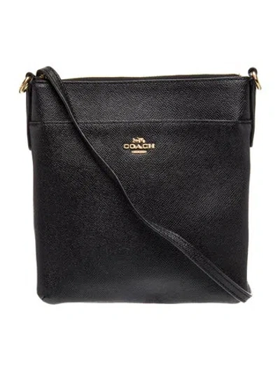 Pre-owned Coach Leather Messenger Bag In Green