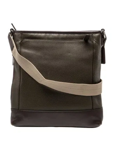 Pre-owned Coach Leather Messenger Bag In Multi