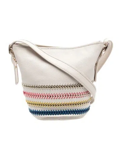 Pre-owned Coach Leather Messenger Bag In Neutral