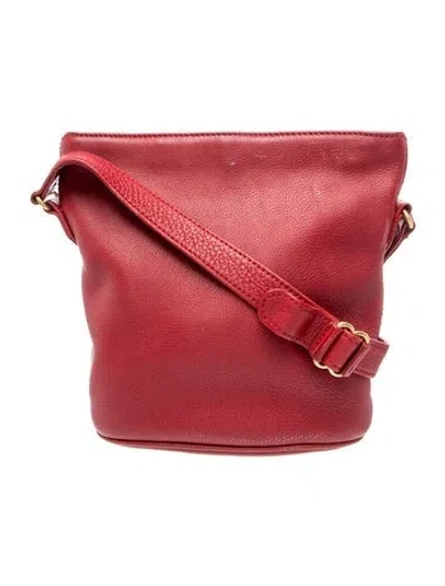 Pre-owned Coach Leather Messenger Bag In Red
